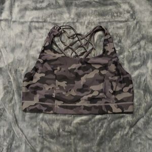 Camo sports bra. NWOT